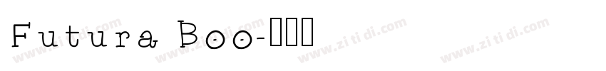 Futura Boo字体转换